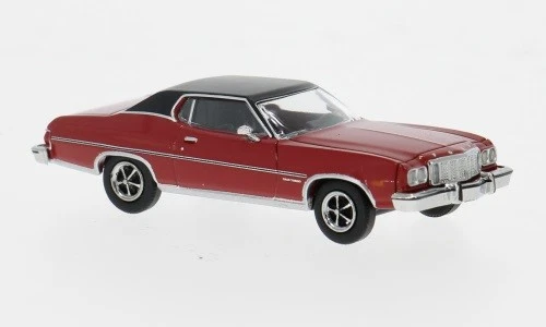 Brekina 19732 - 1/87 Brekina, Ford Gran Torino, Rosso/Nero, 1976 - Nuovo - Immagine 1 di 1