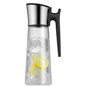 WMF Water Jug Basic 1,5L Height 31 cm Close-Up Closure Glasss Cromargan® Stainle - Picture 1 of 10