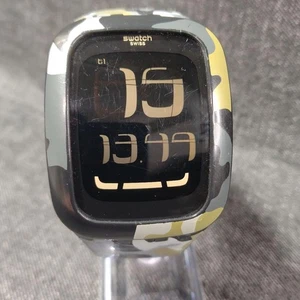 Swatch Touch Camouflage Quartz Watch Used Rare - Picture 1 of 11