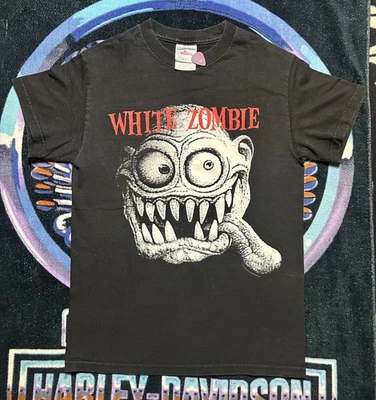 Vintage White Zombie Shirt Ugly Music For Ugly People Rob Zombie Heavy Metal - Image 1 of 4