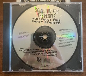 Somethin’ For The People You Want This Party Started Promo CD 1995 Warner Bros - Picture 1 of 2