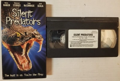 📼 VINTAGE 📼 Silent Predators 📼 (VHS, 1999) 📼 Former Rental 📼 TESTED 📼 Foto 1 de 2