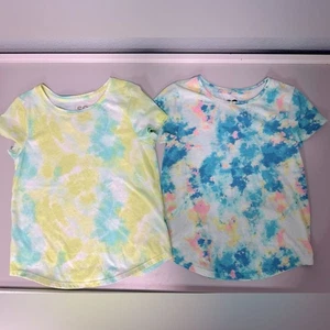 Girls Tie-Dye Short Sleeve Tees, Size 7 - Picture 1 of 6