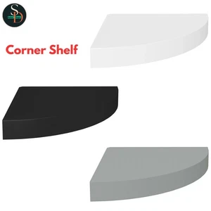 Floating Corner Shelf Wall-Mounted Hanging Shelf Wall Display Shelf MDF vidaXL - Picture 1 of 19
