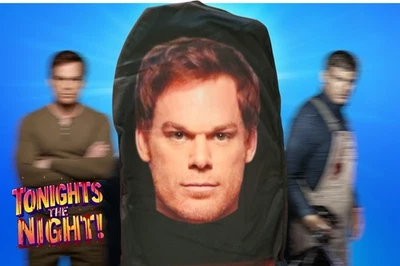 DEXTER MORGAN Breathable Mesh Seethru FACE MASK Halloween COSTUME Michael C HALL - Image 1 of 3