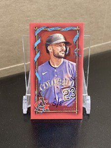 2023 Topps Allen & Ginter X Kris Bryant #180 Red Mini #'d /5 Colorado Rockies