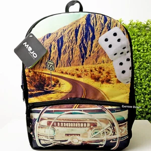 MOJO Cruisin Down Route 66 Backpack School Book Bag Travel Tote New - Picture 1 of 8