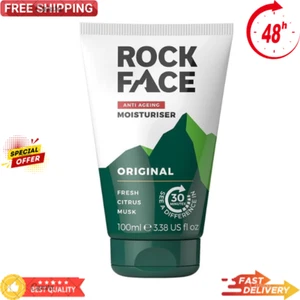 Rock Face Mens Anti Ageing Moisturiser Fast Absorbing 100ml - Picture 1 of 6