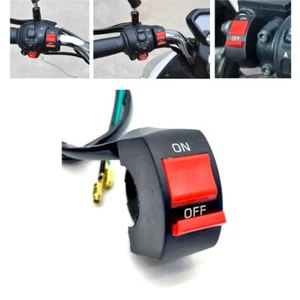 Universal On Off Buttons Switch Ignition Switches Cut Off Kill For Motorcycle - Foto 1 di 10
