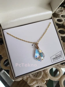 Collar colgante barroco aurora boreal con elementos de Swarovski caja de regalo de cristal - Imagen 1 de 4