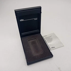 BRAUN LINEAR POCKET LIGHTER ONLY CASE WITH PAPER VINTAGE 70S VERY RARE - Picture 1 of 6