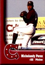 2002 San Angelo Colts Team Issue #16 Michelandy Perez Hialeah Florida FL Card