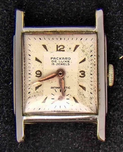 Packard De Luxe Square Men's Manual ETA 1197 Watch (Vintage)--Not Keeping Time - Picture 1 of 3