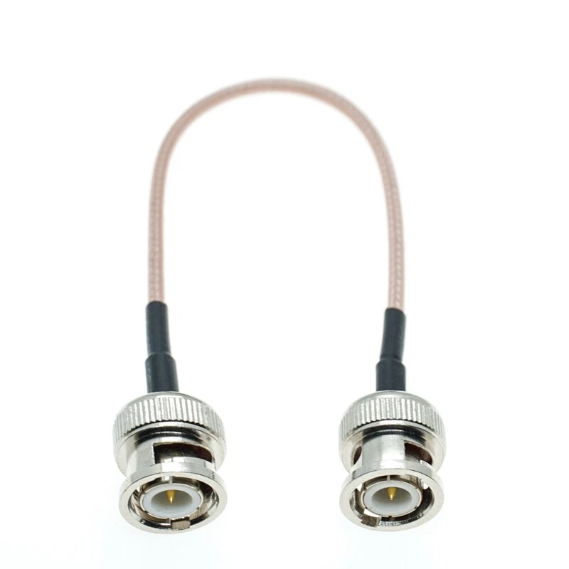 BNC Male o BNC Male Plug Connecotr Pigtail Jumper Coax RF RG316 Cable - Image 1 of 1