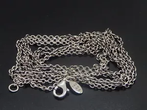 Retired Pandora Classic Cable Chain Necklace 925 ALE  90 cm - Picture 1 of 10
