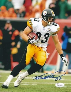 Signed 8x10 HEATH MILLER  PITTSBURGH STEELERS Autographed photo JSA - Picture 1 of 1
