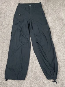 Wild Fable Pants Womens XS Target Black Cargo Wide Parachute Punk Grunge Black - Picture 1 of 11