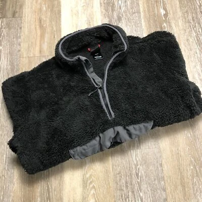 GERRY 1/4 Zip Mock Neck Long Sleeve Black Fleece Jacket Men's Size Large - Image 1 of 4