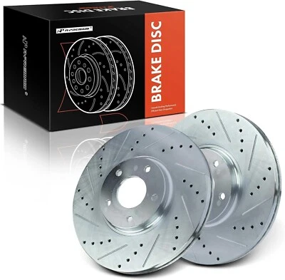 Пара передних сверленных тормозных дисков 2 для Nissan Murano Maxima 370Z INFINITI G37 G35 - Изображение 1 из 4