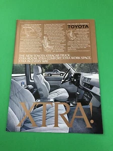 1983 1984 1985 TOYOTA PICK UP TRUCK ORIGINAL PRINT AD ADVERTISEMENT - Imagen 1 de 1
