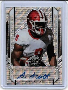 Stevie Scott lll 2021 Leaf Metal Draft Auto #46/75 - Picture 1 of 2