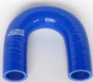 180° degree, silicone elbow, ID 57mm, radiator hose elbow, LLK silicone hose, BLUE - Picture 1 of 6