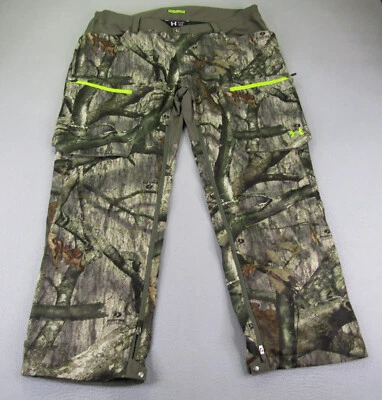 Under Armour Pants Men 3XL Green Scent Control Infrared Softshell Camo Treestand - Image 1 of 4