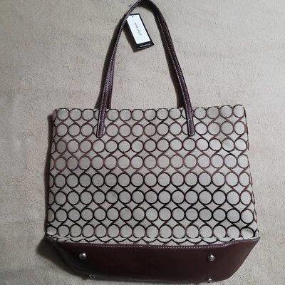 NINE WEST PURSE Blake Large Shoulder Tote Bag BKH/DCH FB 60369864-3SC NEW w/ TAG - Image 1 of 4