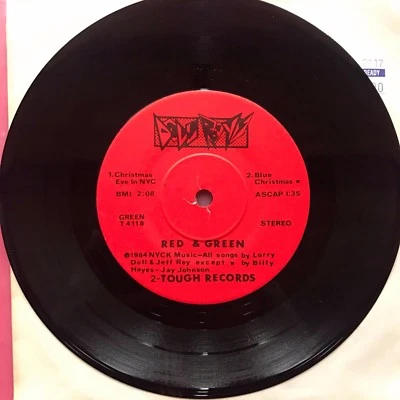 Doll Reys - Red & Green 7" EP punk nyc Tracks kbd christmas vinyl 1984 Xmas 45 x - Image 1 of 2
