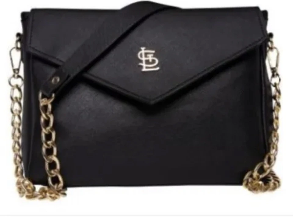 St Louis Cardinals Black Purse Handbag w/ Gold Metal Logo SGA 9/2/23 STL - Image 1 of 1