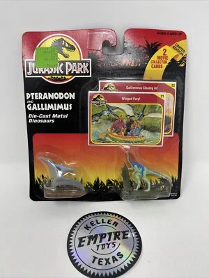 Pteranodon & Gallimimus 侏罗纪公园压铸恐龙 Kenner 全新未拆封 — 第 1/2 张图片