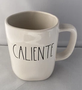 Rae Dunn Caliente Coffee Mug #192 By Magenta Glossy White  - Picture 1 of 3