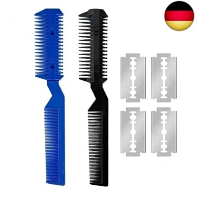 CRLLDPM 1 Stück Haarschneider Kamm Effilierer Effiliermesser Double Sided Hair