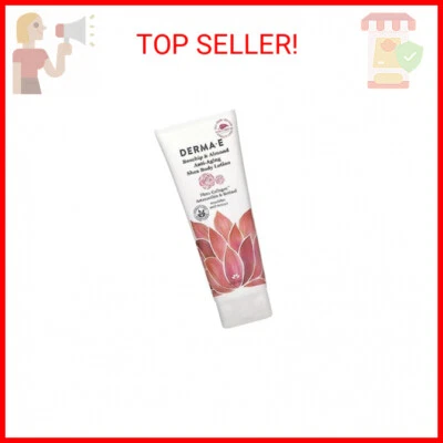 Derma E Rosa Mosqueta y Almendra Loción Corporal Antienvejecimiento Karité - Flora Vegana-Colágeno, R Foto 1 de 2