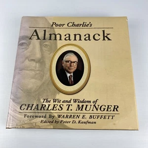 Poor Charlie's Almanack Wit & Wisdom Charles T. Munger First Edition Dust Jacket - Picture 1 of 19