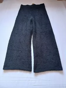 Skims Comfy Cozy Knit Wide Leg Snow Pants Women's 4X/5X Onyx AP-BTM-0142 G77 - Picture 1 of 3