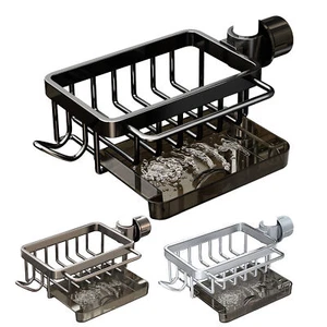 Kitchen Sink Faucet Organizer, Dish Sponge Holder Over Faucet Kitchen Sink Caddy - Picture 1 of 15