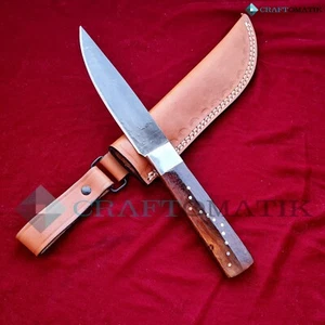 Premium Mittelalter Messer | Medieval Wikinger | Rosenholz Carbonstahl Edelstahl - Picture 1 of 7