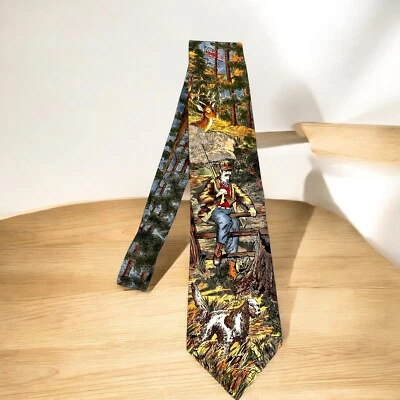 Windsor Mens Silk Neck Tie Americana Series Hunter Circa 1922 Made In The USA - Image 1 of 4