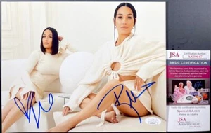 WWE Nikki Bella & Brie Bella Signed Bella Twins 8x10 Photo G Autograph JSA COA - Picture 1 of 1