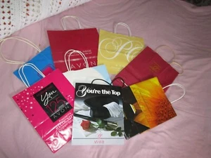 AVON PRODUCTS= COLORED PAPER DELIVERY BAGS (8) - Picture 1 of 1