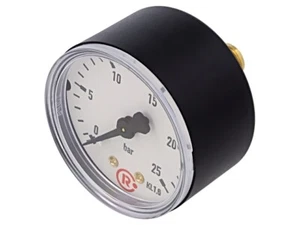 208-K Manometer 0-25bar 50mm Temp: -20-60°C Mat.Geh: Kunststoff PNEUMAT - Bild 1 von 1