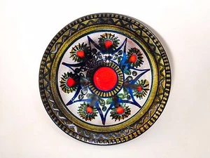 GEBRÜDER HAAS KUNST KERAMIK LIECHTENSTEIN HANDPAINTED CERAMIC BOWL Mid-Century - Picture 1 of 12