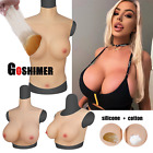 Silicone Breast Forms Fake Boobs Breastplates Drag Queen Crossdresser B-H Cup 