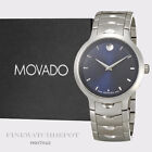 Authentic Movado Luno Sport Blue Stainless Steel Men's Watch 0607042