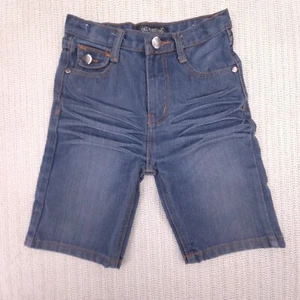 Chams Shorts Boys 4T Blue Denim Baggy Skater Hip Hop Embroidered Pockets - Picture 1 of 7