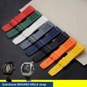 Correa de reloj de goma natural impermeable original de 25*20 mm para correa Richard Mille - Imagen 1 de 38