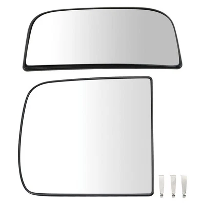 For Chevy Silverado 3500 HD 07-19 Passenger Side View Mirror Glass Set - Image 1 of 4