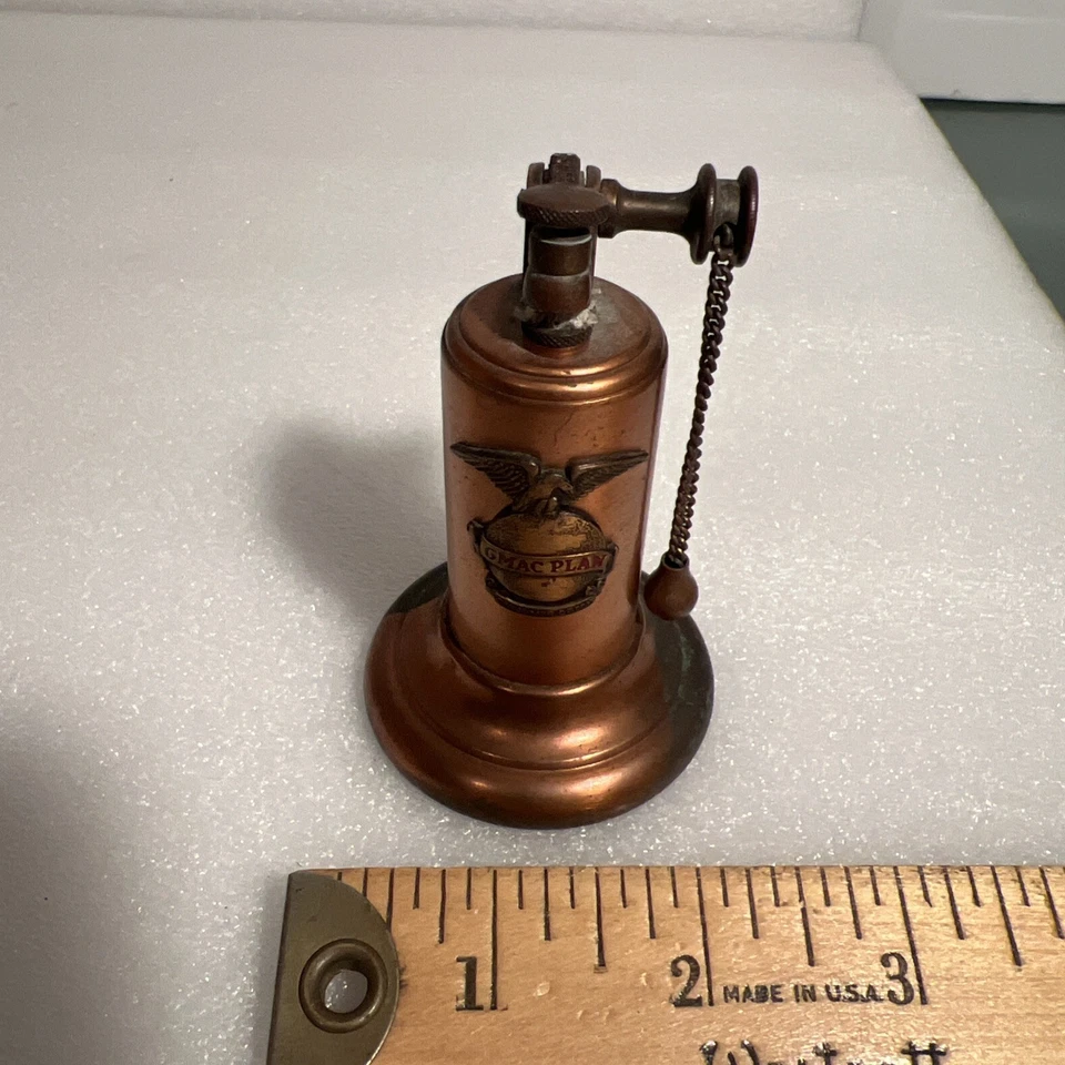 DE COLECCIÓN MARRÓN Y BIGELOW SPARKLITE TIRADOR CADENA MESA PUBLICIDAD ENCENDEDOR PLAN GMAC EE. UU. Foto 1 de 4