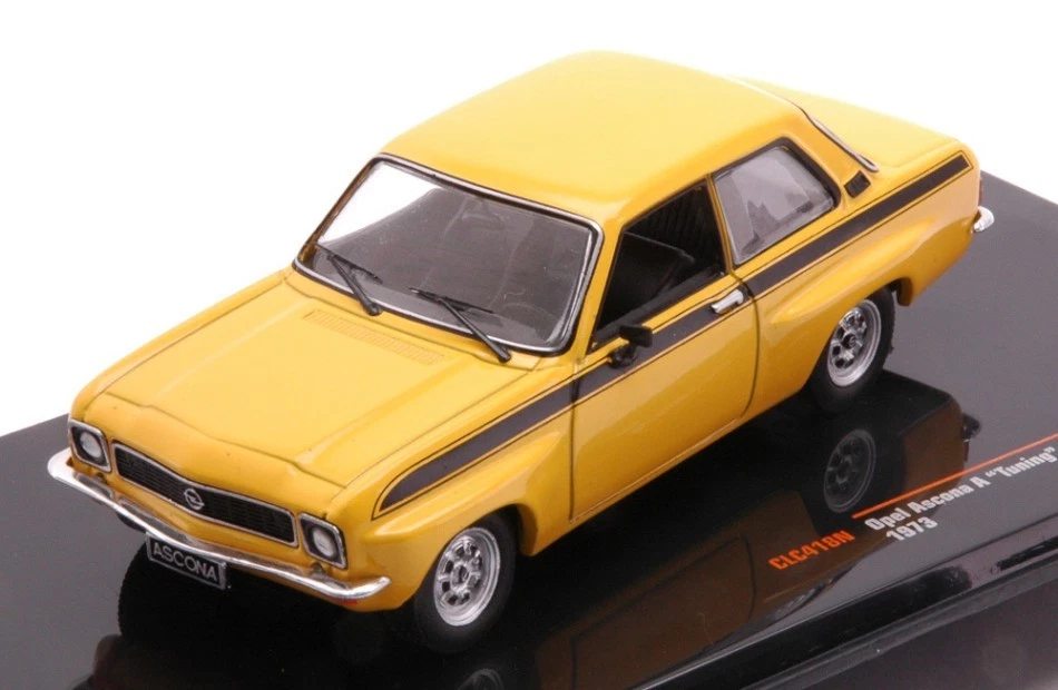 IXO MODEL CLC418 OPEL ASCONA A TUNING 1973 YELLOW 1:43 Modellino - Immagine 1 di 1